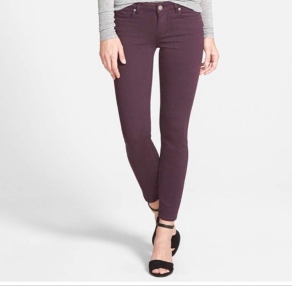 Paige Peg Skinny Purple Jeggings - Picture 10 of 10